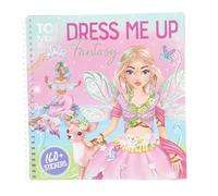 Depesche 13439 TOPModel Dress Me Up Fantasy - Libro de Pegatinas con 24 páginas preimpresas para diseñar tú Mismo, Incl. 11 Hojas de Pegatinas
