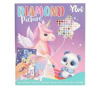 Depesche 13483 Ylvi - Libro de Pegatinas con 10 páginas de Motivos de Unicornios para Decorar, In emas Brillantes para Pegar