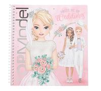 Depesche 13529 TOPModel Dress me Up - Libro para colorear con 24 páginas preimpresas para colorear, incl. 11 hojas de pegatinas