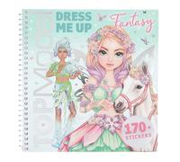 Depesche 13805 TOPModel - Libro de Pegatinas Dress Me Up Fantasy, con 24 páginas de fantásticos Motivos de Modelos para Personalizar, Incluye 11 Hojas de Pegatinas