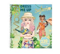 TOP MODEL - CUADERNO DE PEGATINAS DRESS ME UP SAFARI, 0013831, TIENDA CON LICENCIA OFICIAL, ENVIO 24-48 HORAS PENÍNSULA, JUGUETES, PAPELERÍA, ANIMALES.