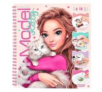 Depesche 14213 TOPModel - Create Your Kitty: Libro para Colorear con 92 páginas preimpresas para Pintar, Pegatinas, acertijos y Rellenar, Incluye 5 Hojas de Pegatinas