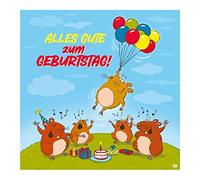 Depesche Tarjeta de felicitación con música, divertida tarjeta de cumpleaños con diseño colorido, texto a juego y texto en el interior, incluye sobre de 17 x 16,5 cm