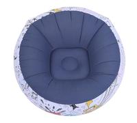 Depisuta Sillón Inflable, Sofá Inflable Ergonómico Inflado Y Deflación Rápidos Sillones Inflables Estéticos Vibrantes Y Modernos para Acampar En La Noche De Cine Al Aire Libre (Azul Profundo)