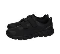 Deportivos marca PAREDES para hombre en color negro. Zapatillas ocupacionales PAREDES hombre negras con cierre adhesivo y suela antideslizante Black 43