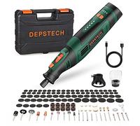 DEPSTECH 8V Mini Amoladora Inalámbrica, Herramienta Rotatoria sin Cable, Multiherramienta inalámbrica 5 Velocidades Variables 30000 rpm, 127 Accesorios para Cortar, Esmerilar, Grabar, Perforar, DIY