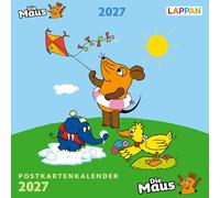 Der Kalender mit der Maus - Postkartenkalender 2027: 53 antrennbare und gut beschreibbare Postkarten | Stabiler Tischkalender und Wochenkalender mit Motiven der Maus