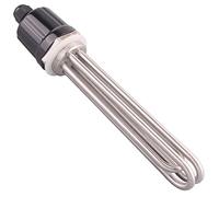 DERNORD 220V 3000W 1-1/2 Pulgadas Elemento Calentador Tipo U Calentador Eléctrico de Agua para Inmersión Rosca BSP Brida de Acero Inoxidable