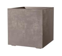 Deroma Millennium - Maceta Cuadrada de 10 Pulgadas, plástico Ligero y Duradero, Maceta Cuadrada para Interiores o Exteriores para Patio/Porche, Incluye Reserva de Agua y tapón de Drenaje, Maceta