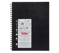 Derwent Big Book Cuaderno de Tapa Dura para Bocetos, Tamaño A4 para Dibujar y Escribir, 86 Hojas, Papel Libre de Ácidos, Bloc de Notas Espiral, Calidad Profesional, 2301607