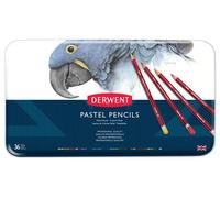 Derwent Lápices de colores pastel 36 colores surtidos en caja metálica