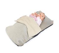 Deryan Air Traveller - Cuna de Viaje para bebé con colchón, Cuna para avión y Viaje, Cuna de Viaje para bebé (avión) - Silla y Cama - con Bolsa de Transporte y colchón - 75 x 45 x 6 cm (Crema)