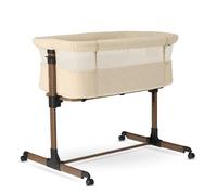 Deryan Snoozy Teddy Co-Sleeper - Cuna 3 en 1 de hasta 9 kg, cuna auxiliar, cuna, ajuste de altura y ajuste de la inclinación del colchón, 4 ruedas con freno, bolsa ergonómica para colchón, turrón