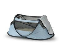 Deryan Travel Cot Cuna de Viaje - BabyBox - Pop up - Ligera, compacta y Plegable - Se despliega en Solo 2 Segundos - con mosquitera y Bolsa de Transporte - Azul