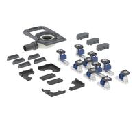 Desagüe de plato de ducha Geberit con diez pies, integrado para el plato de ducha CleanFloor30, altura del agua de sellado 30 mm, 551.558.00.1