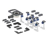 Desagüe de plato de ducha Geberit con diez pies largos, integrado para el plato de ducha CleanFloor30, altura del agua de sellado 50 mm, 551567001 - CM