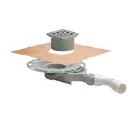 Desagüe para baño (100 x 100 mm, Diámetro conexión de tubo: 50 mm)