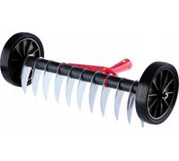 Desaireador de césped KADAX con ruedas, azada de jardín para césped, jardín, musgo, rastrillo de corte de metal