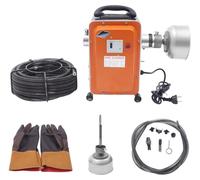 Desatascador de desagües - Limpiador de tuberías - Elimina obstrucciones - Cable de 20 metros - Motor de 750W