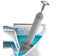Desatascador WC Desatascador a Presion Tuberías Desatascadors Profesional Desatascadors Tuberias a Presion Diseño Compacto y Ligero, para Inodoro, Lavabo, Bañera (Gris)
