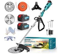 Desbrozadora a Batería 4 en 1 Brushless, 950W, 2 Baterías 4,0 Ah | Motor sin escobillas, cepillo para malezas de 15 cm, sistema Tap&Go, tubo alargado, incluye 2 baterías de 4,0 Ah