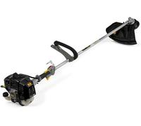 Desbrozadora a gasolina ABR 32, motor de dos tiempos de 32,6 cm³, 900 W, anchura de corte de 43 cm, cabezal doble de hilo de nylon y cuchilla de 3 dientes, incluye arnés de hombros