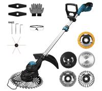 Desbrozadora con batería 7 en 1 compatible con baterías Makita de 18 V | Multifunción 7 en 1, batería de 18 V, compatible con Makita