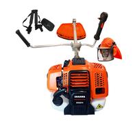 Desbrozadora de Gasolina 58cc Manillar de 32mm + Casco SAKAWA 58cc Desbrozadoras