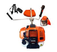 Desbrozadora de Gasolina 58cc Manillar de 32mm + Casco SAKAWA 58cc Desbrozadoras