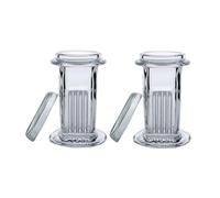 Deschem - Tarro de cristal con tapa, 5 lados