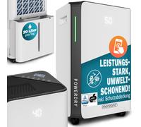 MONZANA® Deshumidificador Eléctrico 20L/día Habitación 20-30m² Pantalla LED Purificador Aire Temporizador 24h Antihumedad Hogar WiFi Smart Home App