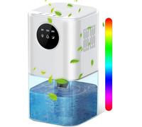 Deshumidificador para dormitorios - 1,7 litros, apagado automático, contador de 24 horas, botón táctil, iluminación LED de 7 colores, ideal para dormitorios, baños y oficinas