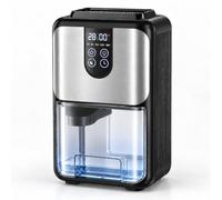 Deshumidificador para oficina en casa, 1800 ml, silencioso, con modo de suspensión, temporizador de 4 a 48 horas, apagado automático, función de descongelación, indicador de temperatura y luz de 7