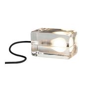 Design House Stockholm Lámpara de mesa Block Lamp cable negro