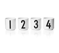 Design Letters 4 Tazas espresso Design Letters White