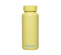 Design Letters Botella termo Design Letters Happy-amarillo