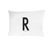Design Letters Funda de Almohada 63x60 A-Z-R, Blanco