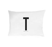 Design Letters Funda de Almohada 63x60 A-Z-T, Blanco