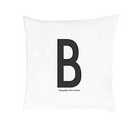 Design Letters - Funda de Almohada (80 x 80 cm), Color Blanco, Talla única
