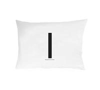 Design Letters Funda de Almohada A-Z (70X50) I, Blanco