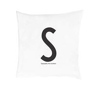 Design Letters Funda de Almohada Personal A-Z (80 x 80) S, Blanco, Talla única