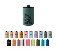 Design Letters Taza Termica 350 ml | Taza de café para Llevar | Vaso Termico café y té | Tazas de Viaje aisladas sin BPA | Taza Térmica de Acero Inoxidable | Termo Cafe para Bebidas frías y Calientes