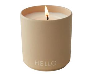 Design Letters Vela perfumada Design Letters Ø8 cm Hello-beige