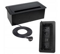 Design Light: Enchufe empotrado para muebles, enchufe de mesa con USB, RJ45 y HDMI