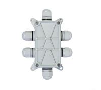 Desiumite Caja de conexiones V0 ignífuga impermeable IP68 compatible con conectores WAGO-211-412 413 415, caja eléctrica para exteriores confiables (blanco)