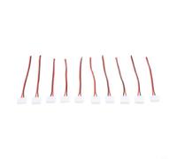 Desiumite Sin soldadura, 2 conectores de tira LED de 10 mm para 3528/5050, Cinta flexible de un solo color, Bloques de terminales de alambre de cobre estañado de plástico PVC
