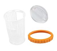 Desiumite Tuerca P07018 con tapa de cubierta de prefiltro P07019 y cesta P6562ASS16, compatible con bombas de filtro de arena Bestway 58486, 58497, 58499 integradas en 2023+, repuesto de equipo de