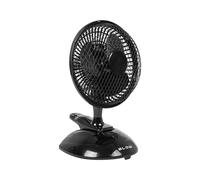 Desk fan 6'/15cm clip 25w 2in1 black
