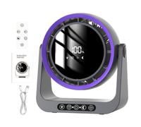 Desk Fan Wall Mounted Quiet Air Blowing Bedside Fan with Digital Display