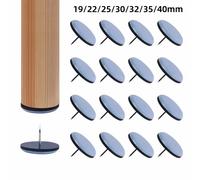 Deslizadores redondos para patas de mesa y sillas, almohadillas para patas de muebles con tornillo, deslizadores para sofá, protectores de suelo, 16/19/22/25/32/38mm 4PCS